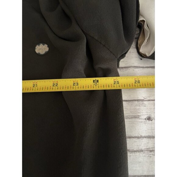 Antique 1920s Flapper Kimono  Robe Art Deco Japanese Floral Silk Hand-Stitched - Picture 13 of 14